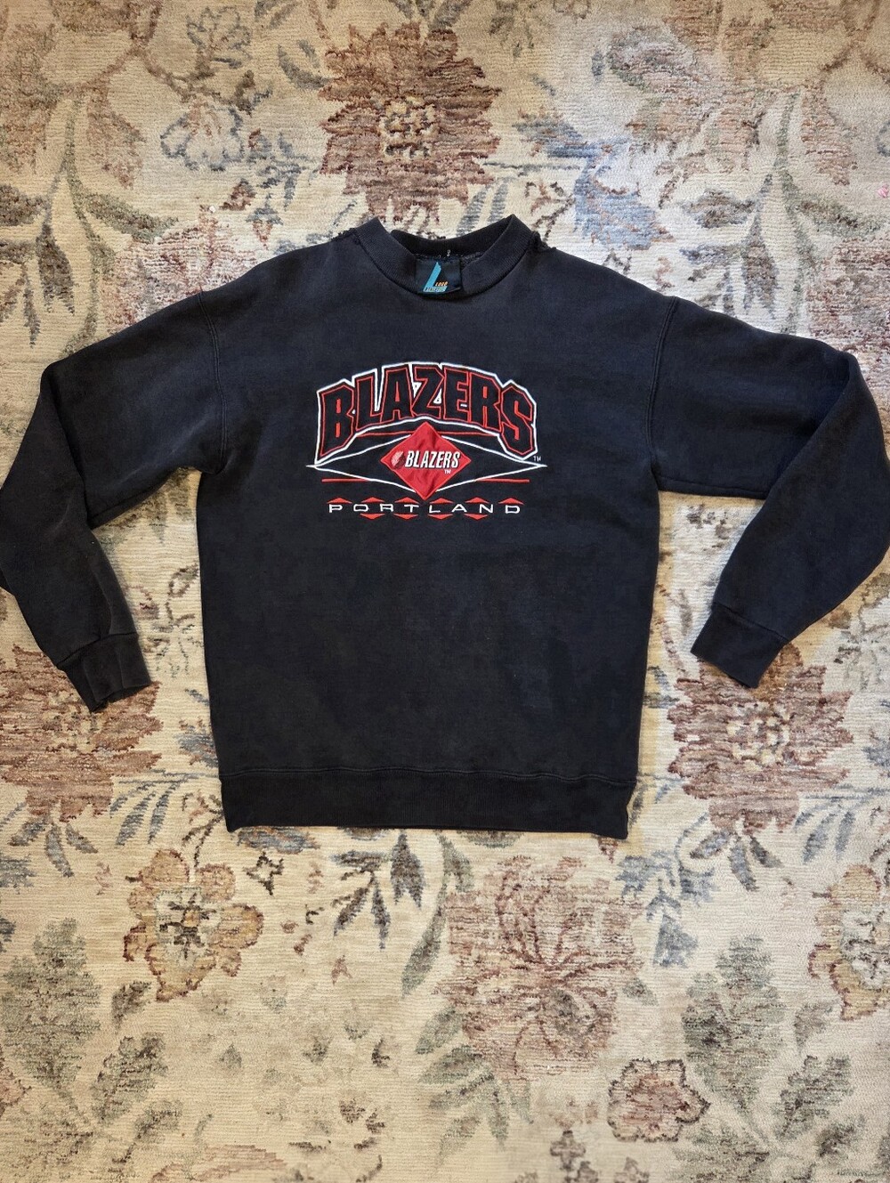 Portland Trail Blazers Vintage Small Black Crewneck Sweatshirt